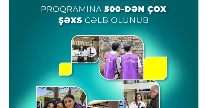İlin əvvəlindən “Könüllü DOST” proqramına 500 dən çox şəxs cəlb olunub