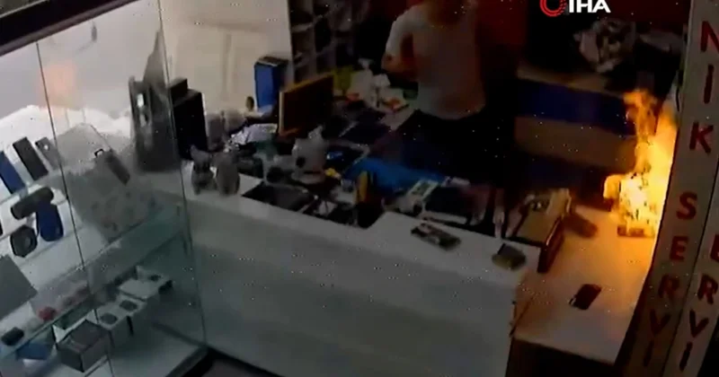 Türkiyədə telefon ustası ağır xəsarətdən son anda qurtuldu