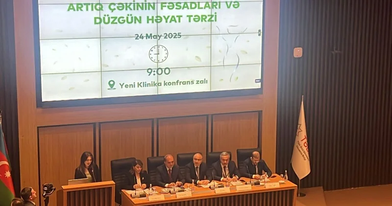 Artıq çəkinin fəsadları və düzgün həyat tərzi adlı konfrans başladı
