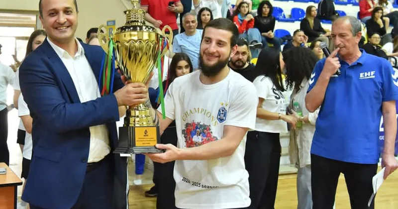 Azərbaycanda həndbol üzrə mövsümə yekun vurulub, qaliblər mükafatlandırılıb