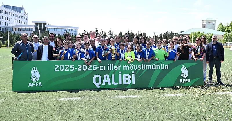 Futbol üzrə U 14 Qızlar Liqasında çempion müəyyənləşdi FOTO