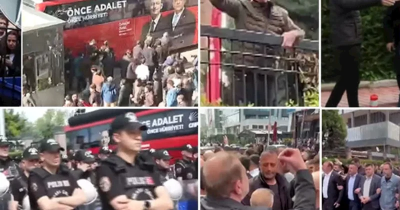 CHP binasında gərgin anlar: Polis müdaxilə etdi, Özgür Özəl açıqlama yaydı