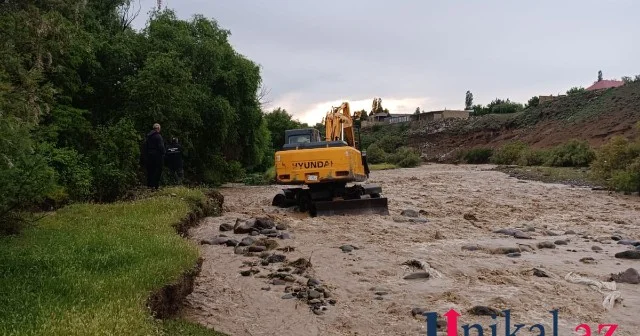 Goranboyda sel fəsadlar törətdi FOTO