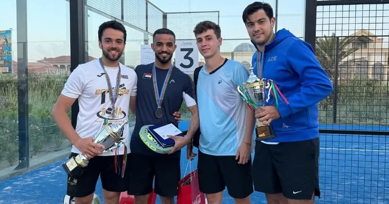 Azərbaycan idmançısı Bakıda keçirilən padel tennisi üzrə beynəlxalq turnirdə üçüncü olub