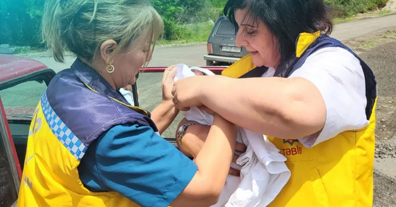 Kəlbəcərdə qeyri adi doğuş: körpə təcili yardım maşınında dünyaya gəldi