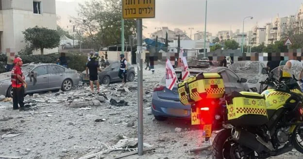 İsrailin Beer Şeva şəhərində böyük dağıntılar var FOTOLAR