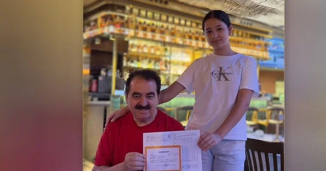 12 yaşlı qızı İbrahim Tatlısesi sevindirdi