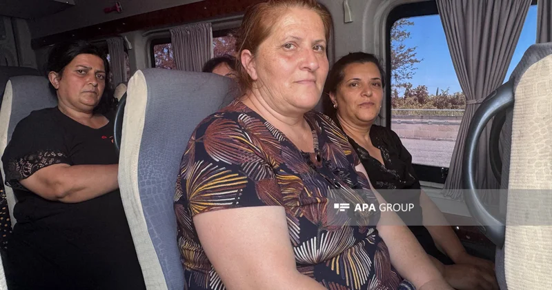 Ağdərənin Həsənriz və Ağdamın Sarıcalı kəndlərinə növbəti köç yola salınıb FOTO