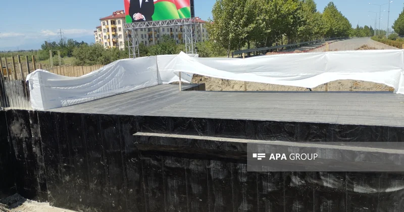 Bakı Ələt Qazax Gürcüstan yolunun Yevlax hissəsində görülən işlərlə bağlı media tur təşkil olunub FOTO