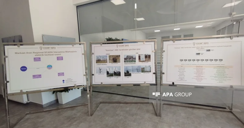 Yevlaxda Mərkəzi Aran Regional SCADA İdarəetmə Mərkəzinə media tur təşkil olunub FOTO