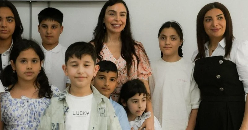 Leyla Əliyeva və Arzu Əliyeva Xızı rayonuna səfər edib