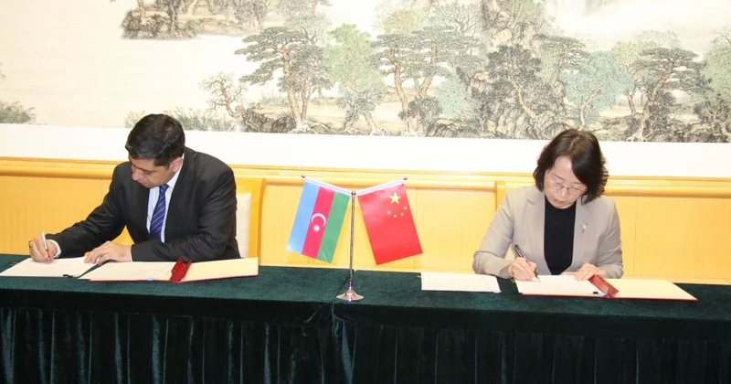 Azərbaycan ilə Çin arasında radio və televiziya yayımı sahəsində əməkdaşlıq haqqında Memorandum imzalanıb