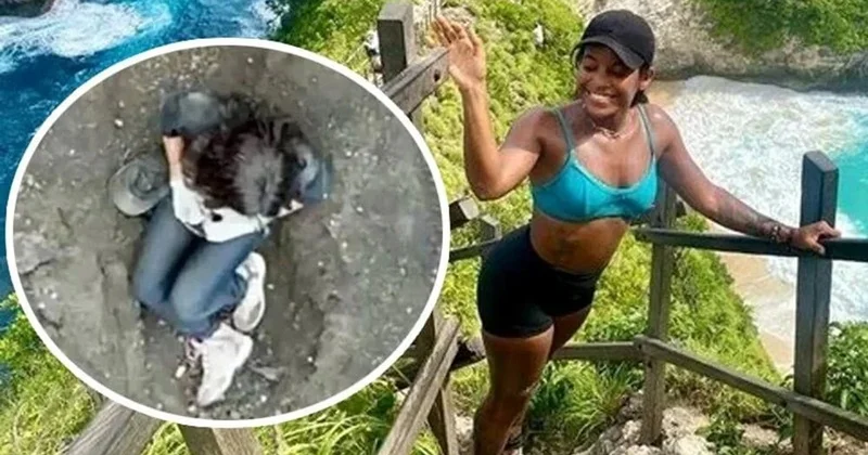 Gəzintiyə çıxan turist vulkana düşdü FOTO