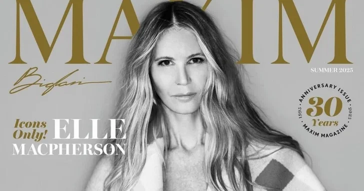 61 летняя Эль Макферсон снялась топлес для обложки Maxim
