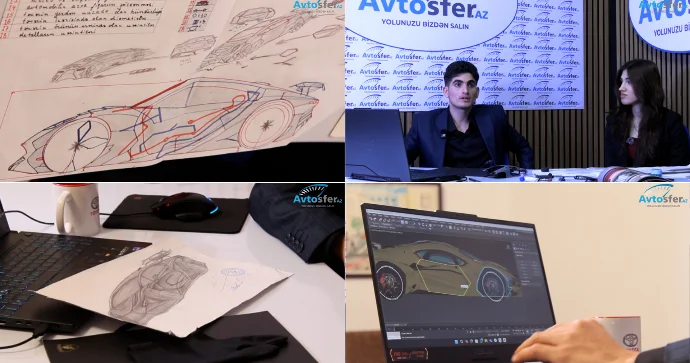 “Lamborghini” şirkəti üçün avtomobil dizayn edən AZƏRBAYCANLI İLƏ MÜSAHİBƏ VİDEO