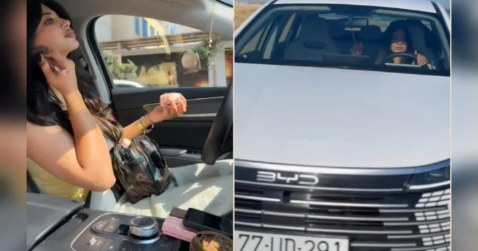 Adını təlimçi qoyan xanım sürücüdən sükan arxasında özbaşınalıq VİDEO