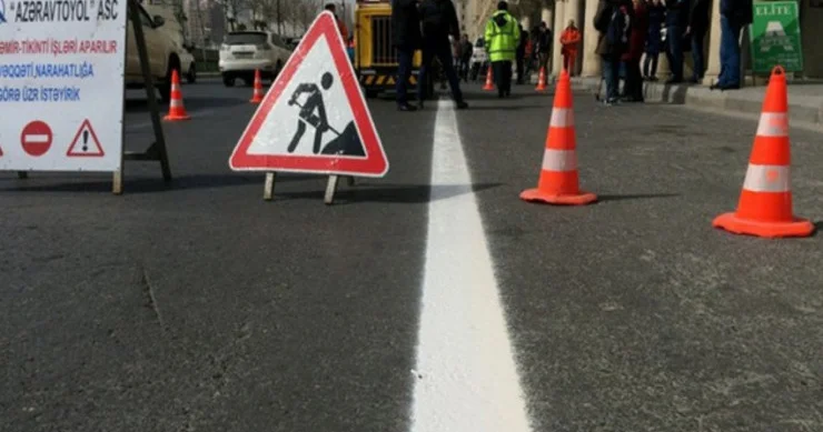 Bakıda bu yolda hərəkət məhdudlaşır