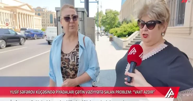 Piyadalar üçün olan yaşıl işıq yanan kimi də sönür Qaçaq? VİDEO