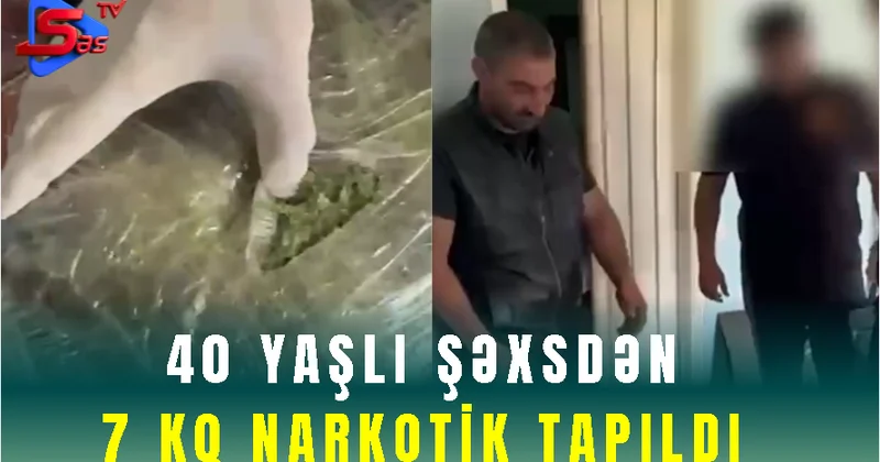 Quba sakinindən 7 kiloqram narkotik tapıldı SON DƏQİQƏ!