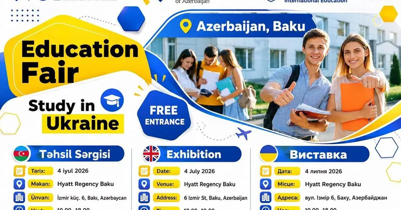 Bakıda Ukrayna universitetlərinin rəsmi təhsil sərgisi keçiriləcək