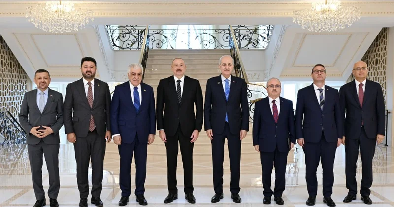 Prezident Numan Kurtulmuşun rəhbərlik etdiyi nümayəndə heyəti qəbul edib