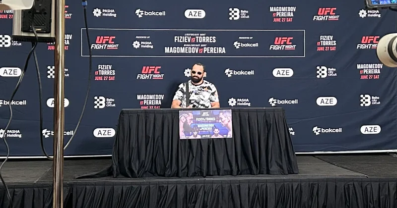 UFC Bakıda media gününə start verdi: Döyüşçülər mətbuat konfransında