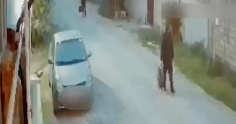 Evlərdən 50 minlik oğurluq edənlər kameraya düşdü Video