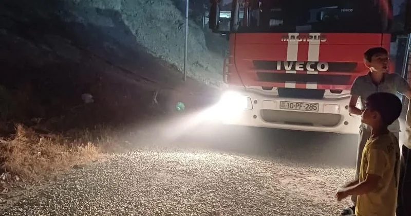 Qaraçuxurda güclü yanğın baş verib