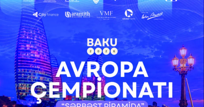Avropa bilyardçıları Bakıda