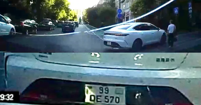 Keçiddən keçən piyadanı gözardı edib üstünə sürdü 99 QE 570 VİDEO