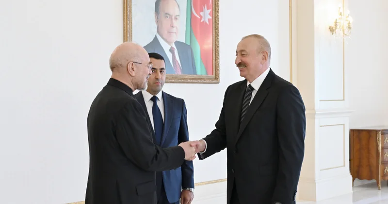 Prezident İlham Əliyev İran parlamentinin sədri Qalibafı qəbul edib