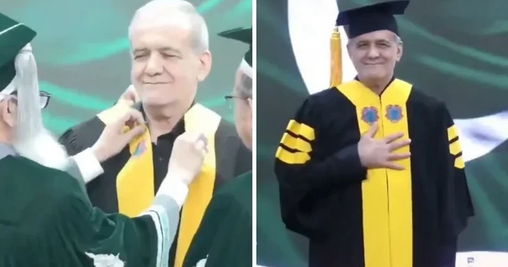 Pezeşkiana fəxri doktor adı verilib Foto
