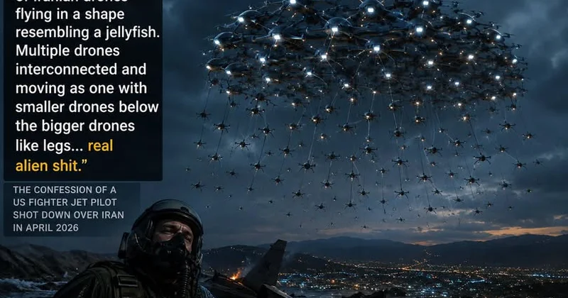 Vurulan ABŞ pilotu İran dronlarının “meduza“ formasında toplaşdığını görüb... +VİDEO “CNN“