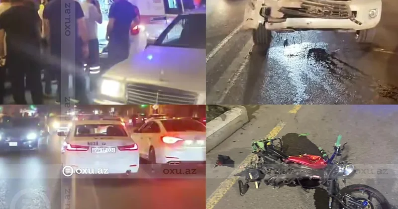 Gəncədə ağır qəza: Kuryer həyatını itirdi FOTO YENİLƏNİB