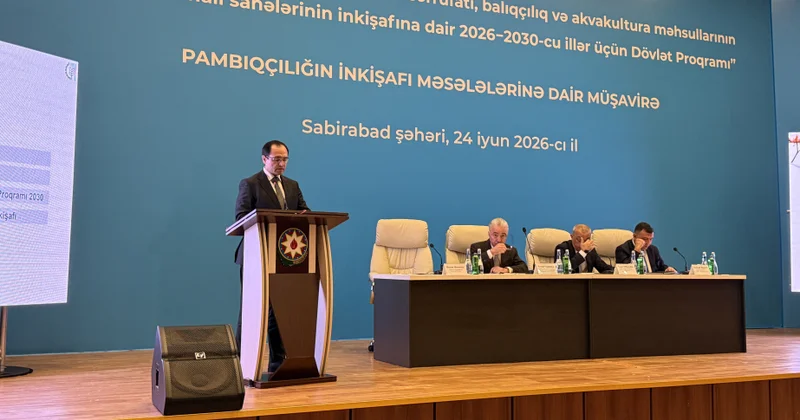 2030 cu ilədək pambıq sahələrinin 42 min hektarı müasir suvarma ilə təmin olunacaq