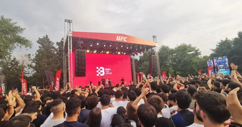 Bakıda UFC həyəcanı başlayıb FOTO/VİDEO