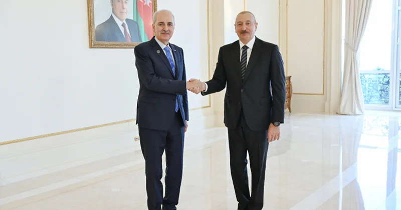 Prezident Numan Kurtulmuşu qəbul etdi Fotolar