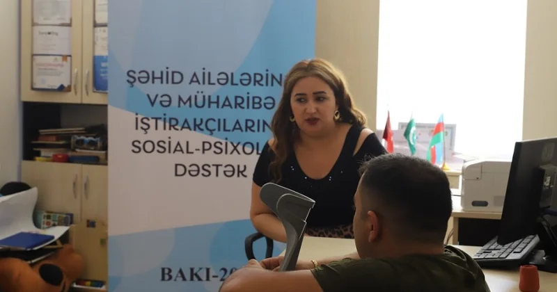 QHT müharibədən zərər çəkənlər üçün sosial psixoloji xidmətlər təşkil edir FOTOLAR