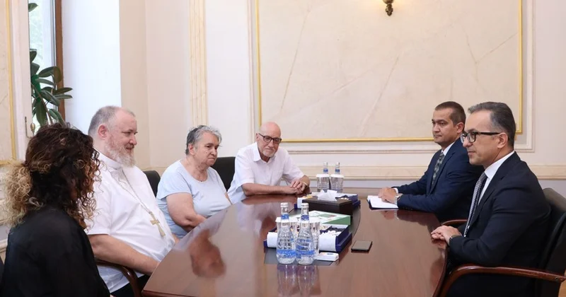 Ramin Məmmədov Cənubi Qafqaz və Gürcüstan Yevangelik Lüteran kilsəsinin yepiskopu ilə görüşüb FOTOLAR