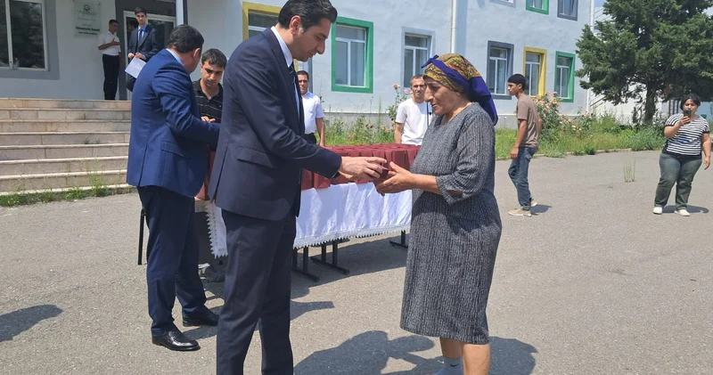 Həsənrizəyə köçürülən ailələrə açarlar təqdim olundu FOTOLAR
