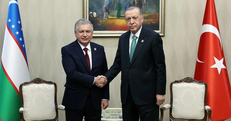 Ərdoğan Şavkat Mirziyoyevlə regional məsələləri müzakirə edib