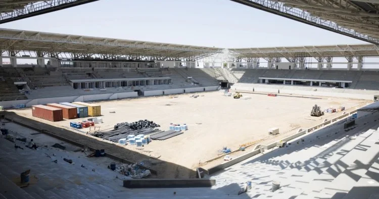 Gəncə şəhər stadionunda son durum FOTOLAR