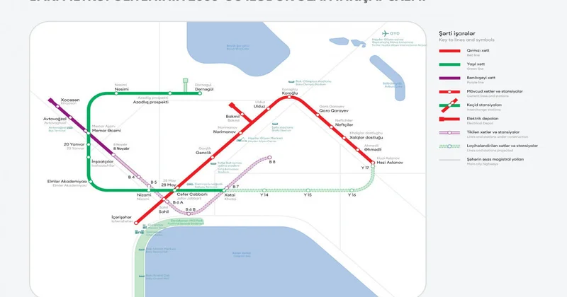 Бакинский метрополитен приступил к проектированию новых станций метро