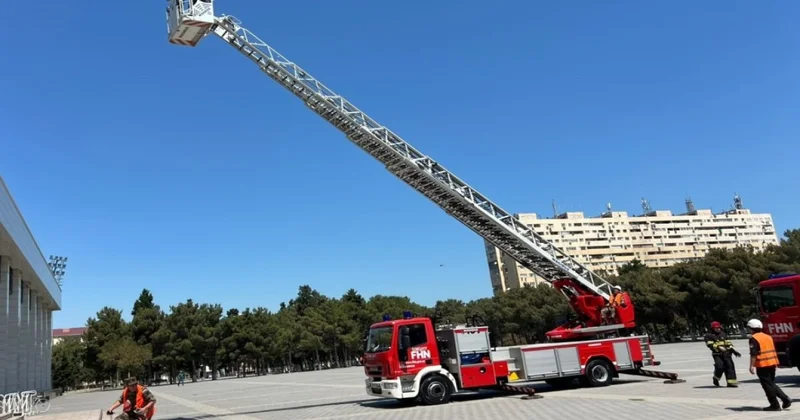 Dövlət Yanğından Mühafizə Xidməti yanğın taktiki təlimi keçirib