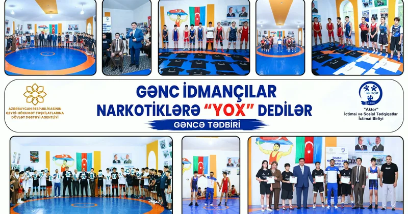 Gəncədə “İdman narkotiklərə qarşı: sağlam həyatı seç!” layihəsi çərçivəsində tədbir keçirilib FOTOLAR