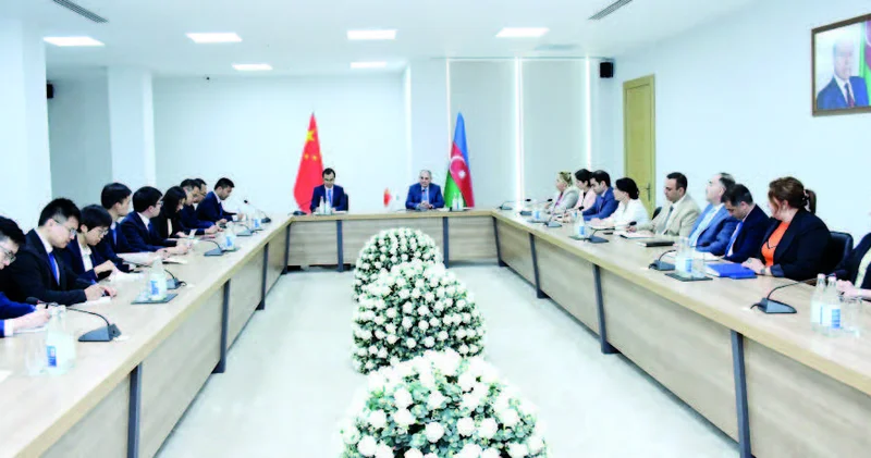 Çin Kommunist Partiyası heyəti Yeni Azərbaycan Partiyasında