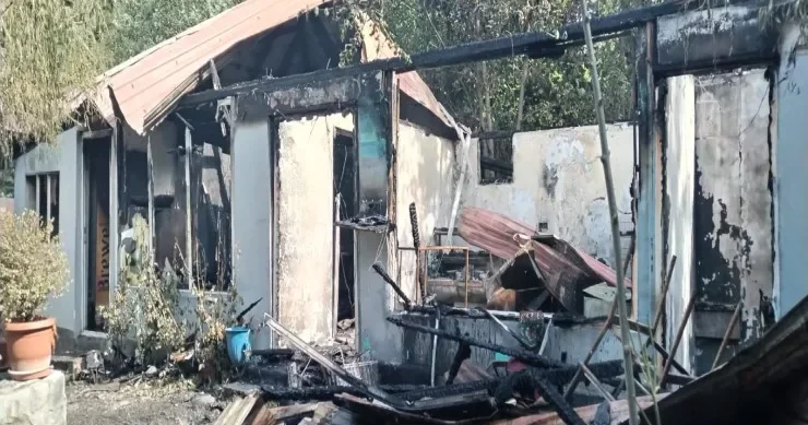 Oğuzda kafe yandı FOTOLAR