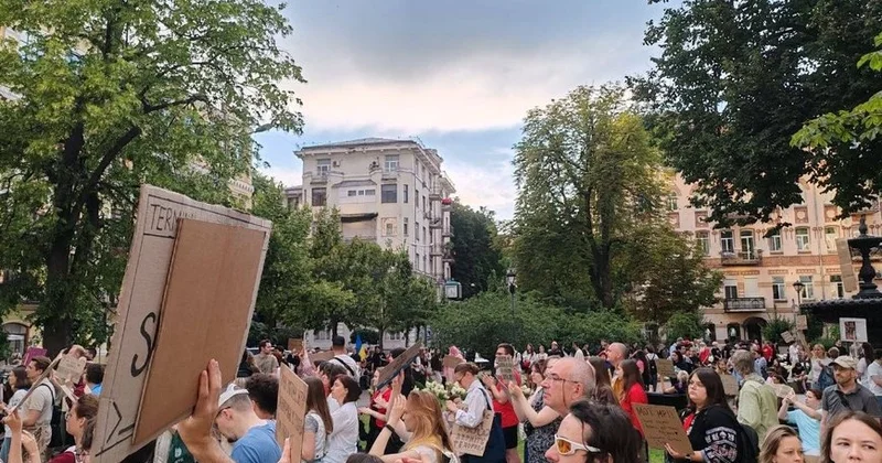 Ukraynada Mixail Fyodorovun istefasına qarşı etirazlar davam edir FOTO