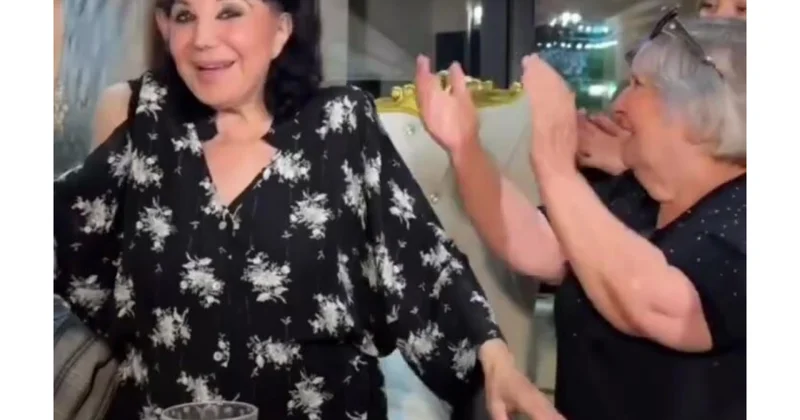 85 yaşlı Flora Kərimova ad günündə kövrəldi, səhhətində problem olsa da, rəqs etdi (Video)