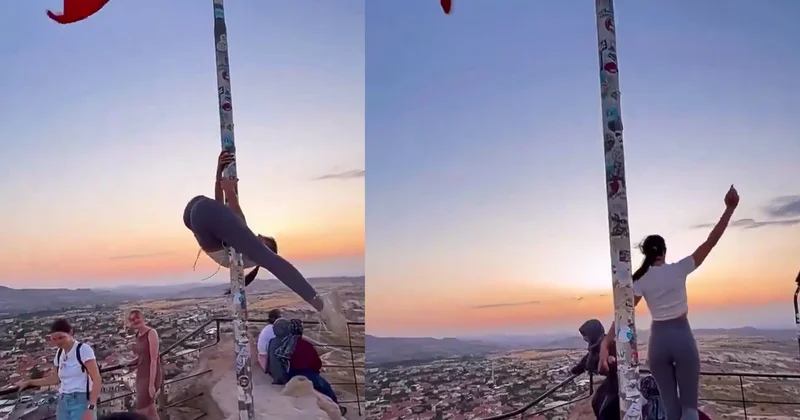 Türkiyədə turist qızın bu hərəkəti QALMAQAL YARATDI: Həbs olundu VİDEO KONKRET